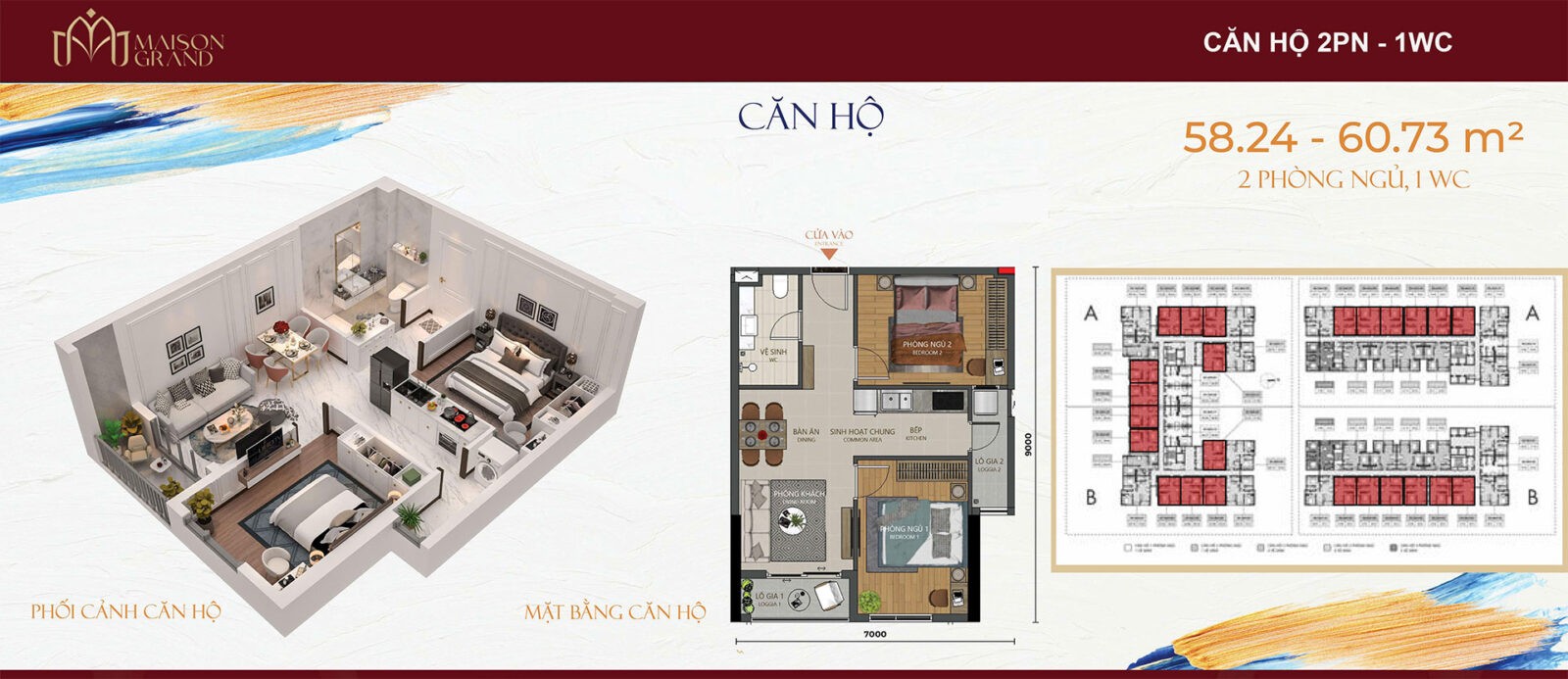 Căn Hộ Maison Grand 155 Căn Hộ Maison Grand Maison-Grand-Phu-My-2PN-1WC-58m2